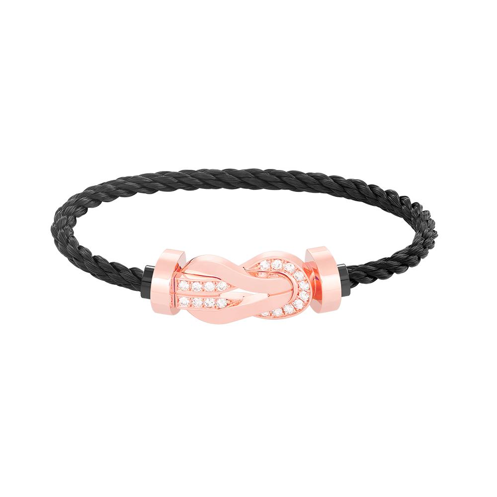 [Shinejoy]CHANCE LARGE 8 FIGURE BUCKLE HALF DIAMOND BRACELET Shinejoy GOLD