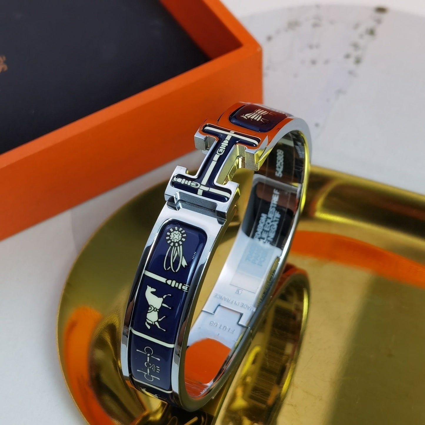 [Shinejoy]H COUVERTURES DARK BLUE BRACELET