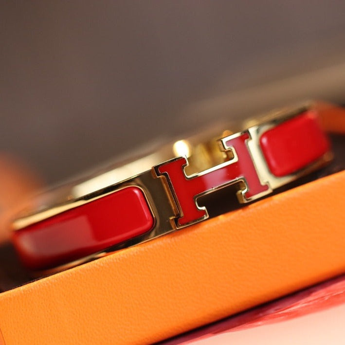 [Shinejoy]H BRACELET 12MM GOLD