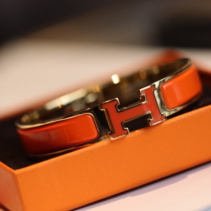 [Shinejoy]H BRACELET 12MM GOLD