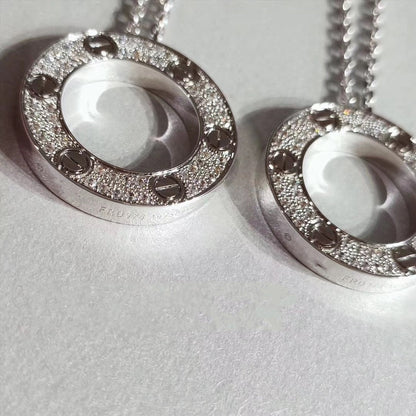 [Shinejoy]LOVE NECKLACE ADJUSTABLE SILVER