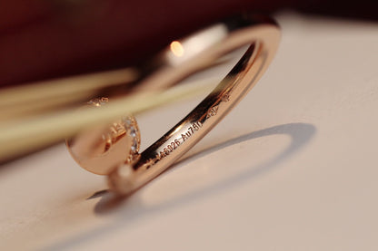 [Shinejoy]JUSTE RING 2.65MM PINK GOLD DIAMOND