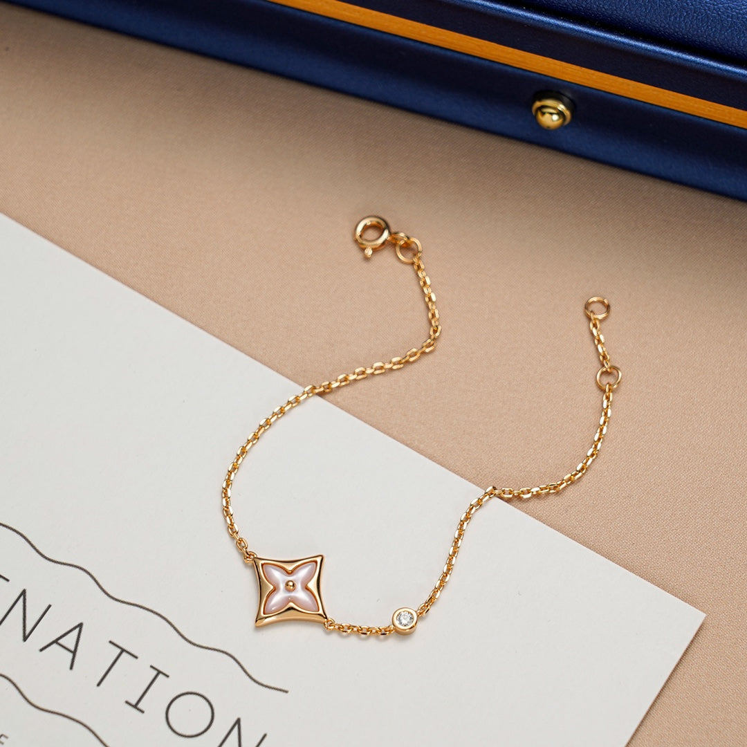 [Shinejoy]STAR 1 DIAMOND PINK GOLD BRACELET