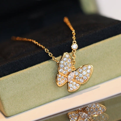 [Shinejoy]BUTTERFLY DIAMOND NECKLACE