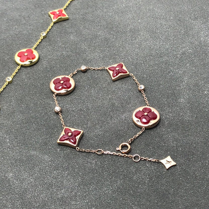 [Shinejoy]STAR AND SUN CARNELIAN 4 MOTIFS 3 DIAMONDS