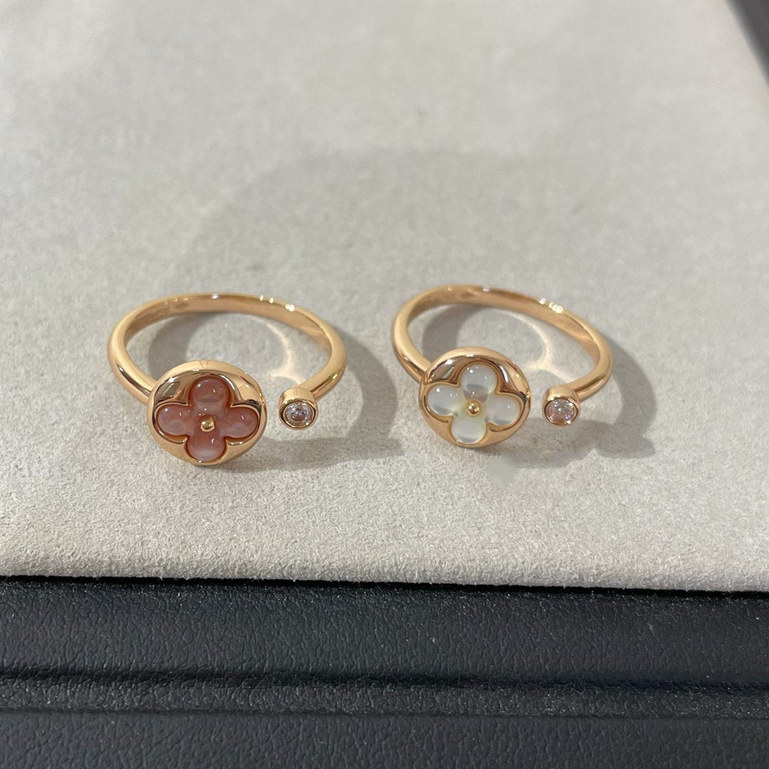 [Shinejoy]SUN 1 DIAMOND PINK MOP RING