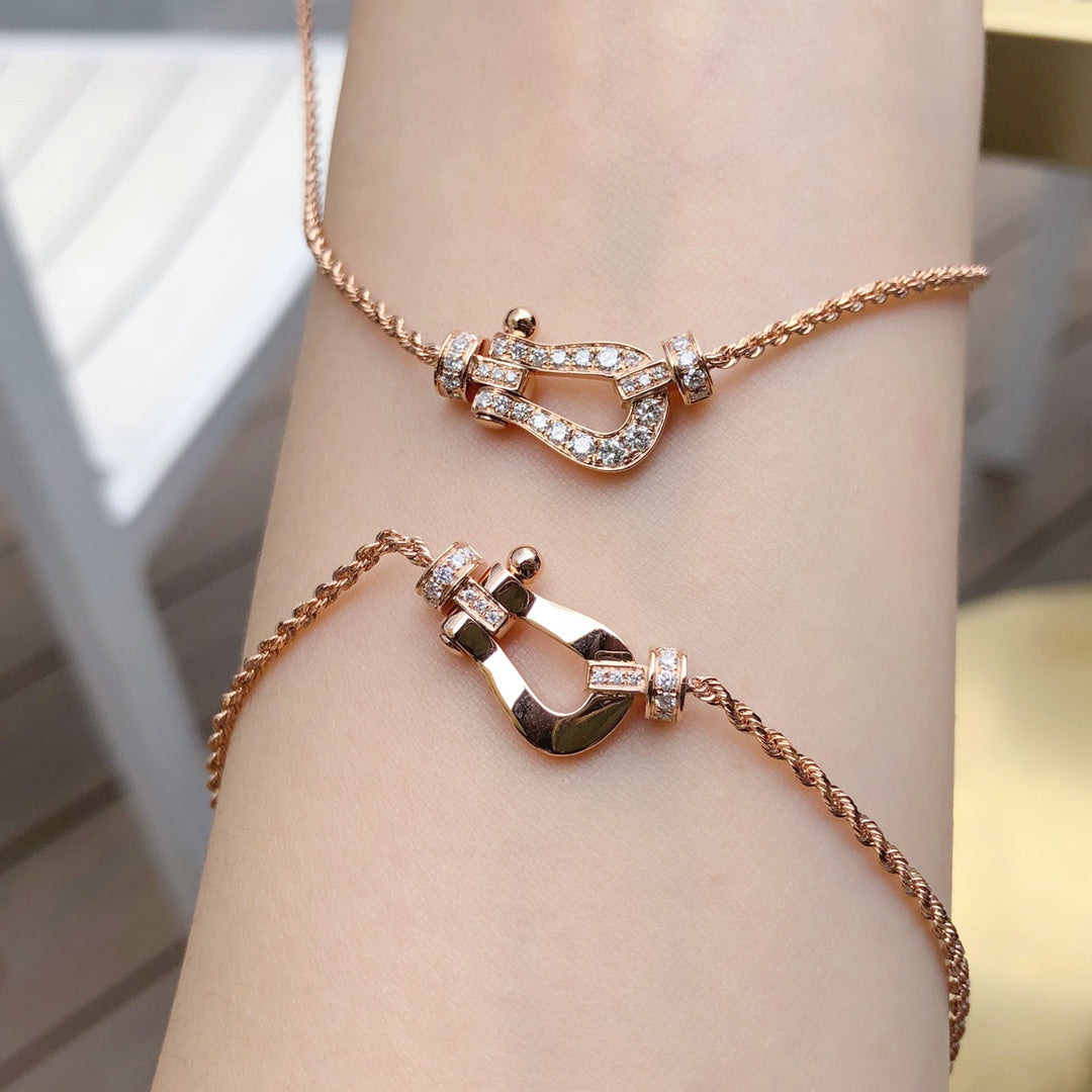 [Shinejoy]FORCE 10 PINK GOLD DIAMOND NECKLACE