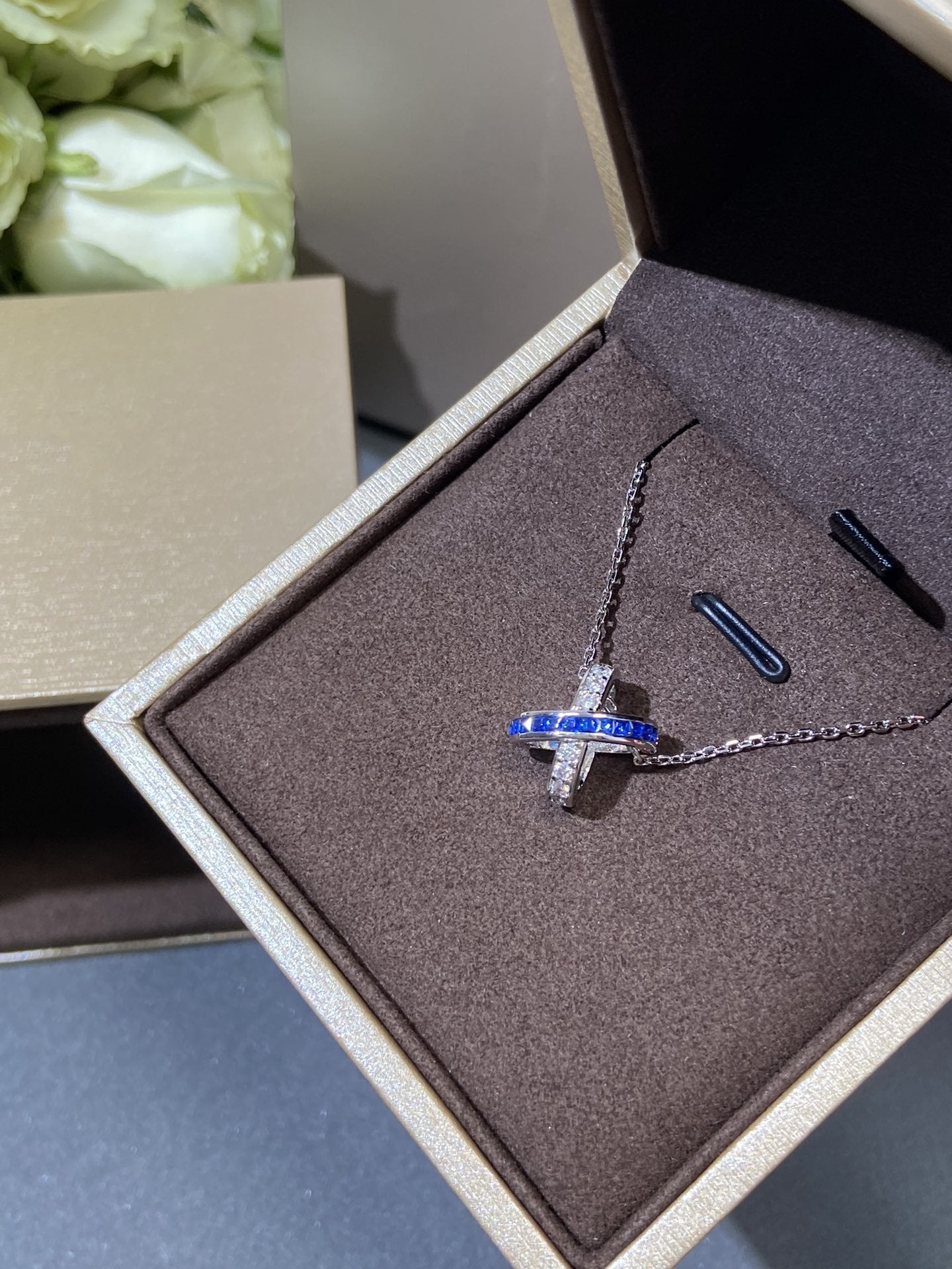 [Shinejoy]LIENS DIAMOND SILVER NECKLACE