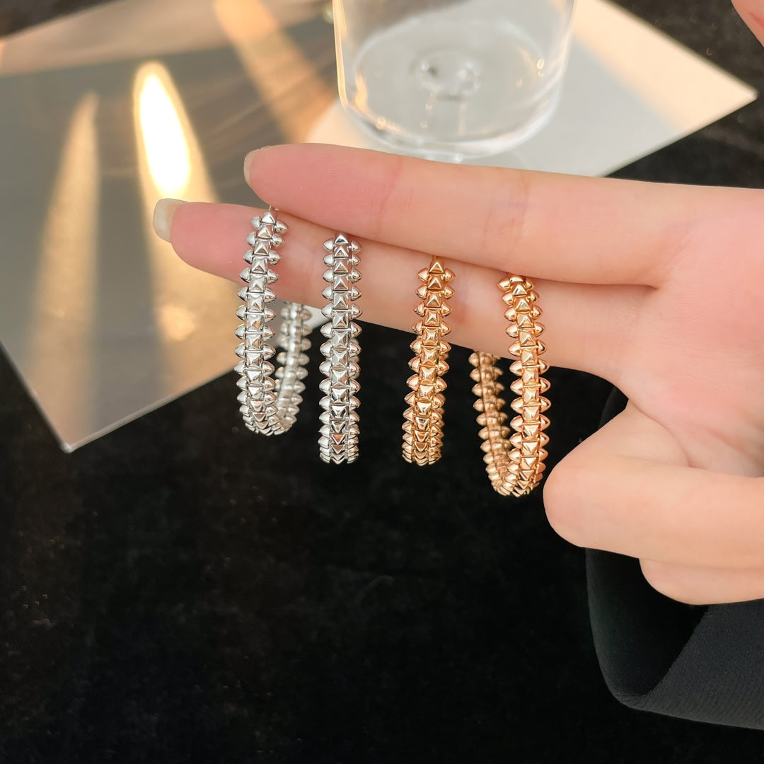 [Shinejoy]CLASH HOOP EARRINGS