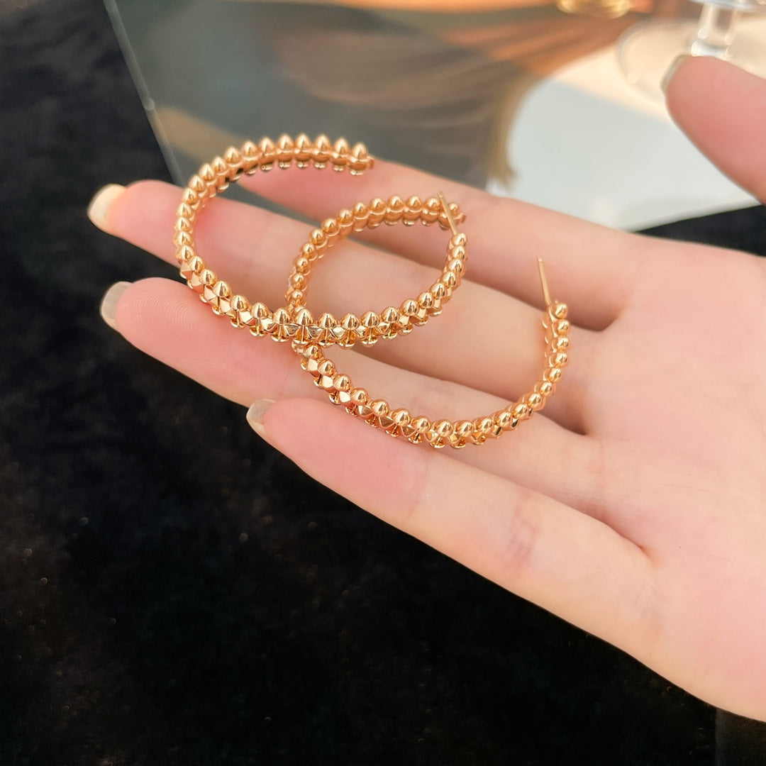 [Shinejoy]CLASH HOOP EARRINGS
