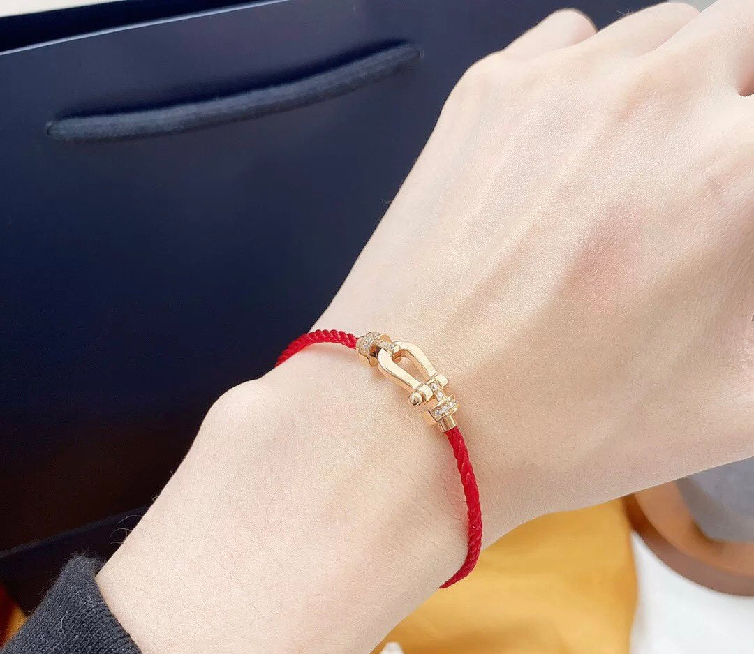 [Shinejoy]FORCE 10 HALF DIAMOND PINK GOLD RED CORDERI LARGE AND MEDIUM MODEL