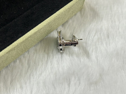 [Shinejoy]CLOVER PIETERSITE MEDIUM STUD EARRINGS