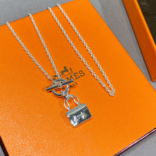 [Shinejoy]CONSTANCE PEDANT SILVER NECKLACE
