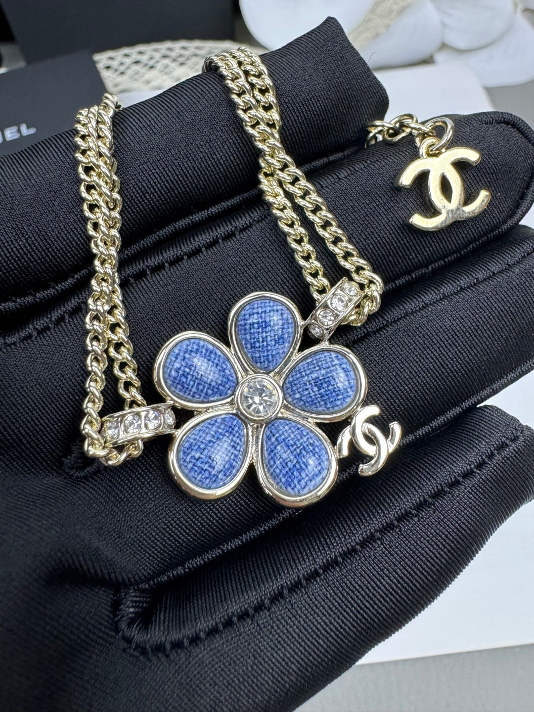 [Shinejoy]VOLTE New Blue Floral Double-Layer Bracelet
