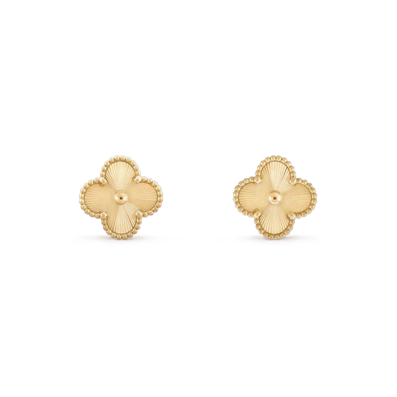 [Shinejoy]CLOVER MINI 9.5MM LASER EARRINGS