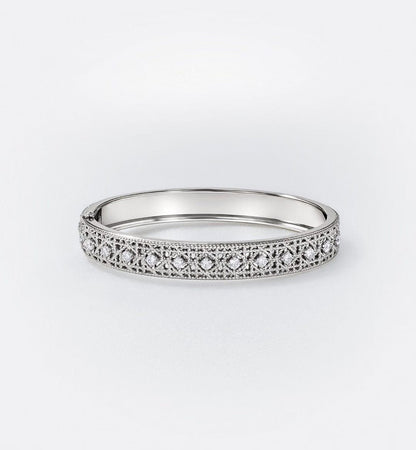 [?Shinejoy]2026 WOVEN-PATTERN BRACELET SET WITH FULL DIAMOND INLAY THREE-COLORS