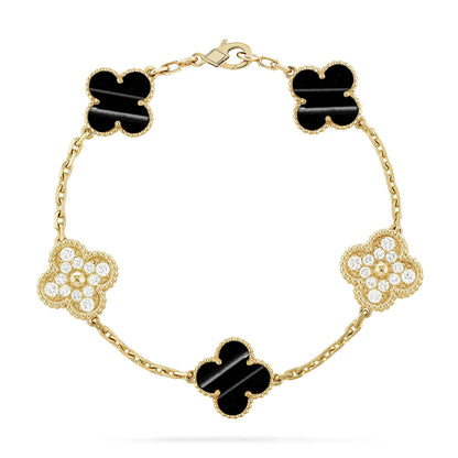 [Shinejoy] CLOVER 5 MOTIF PULSAR STONE BRACELET COLLECTION