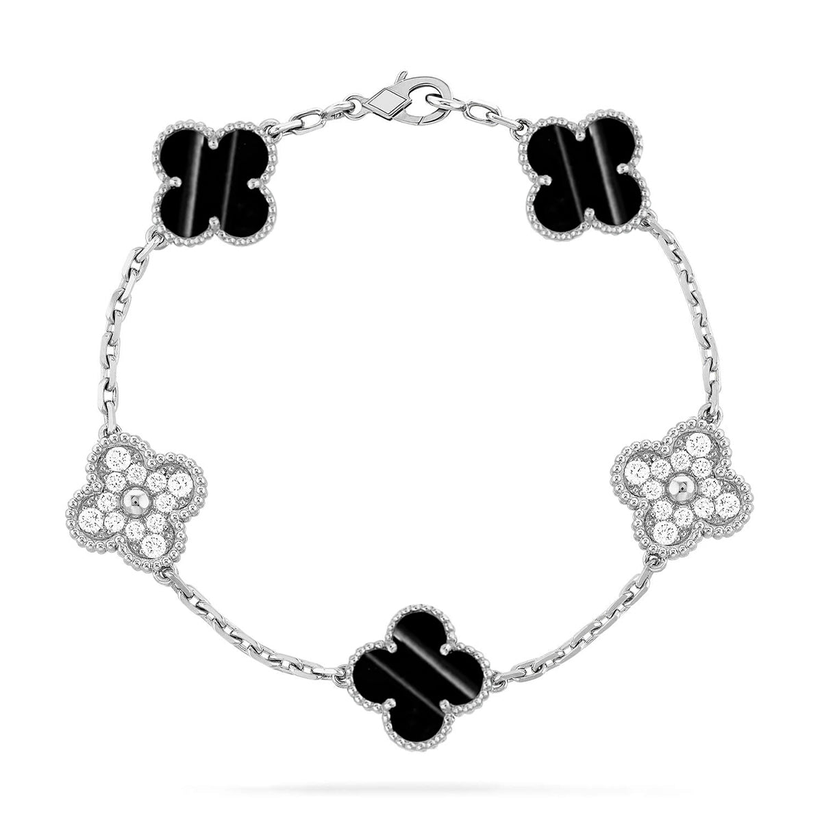 [Shinejoy] CLOVER 5 MOTIF PULSAR STONE BRACELET COLLECTION