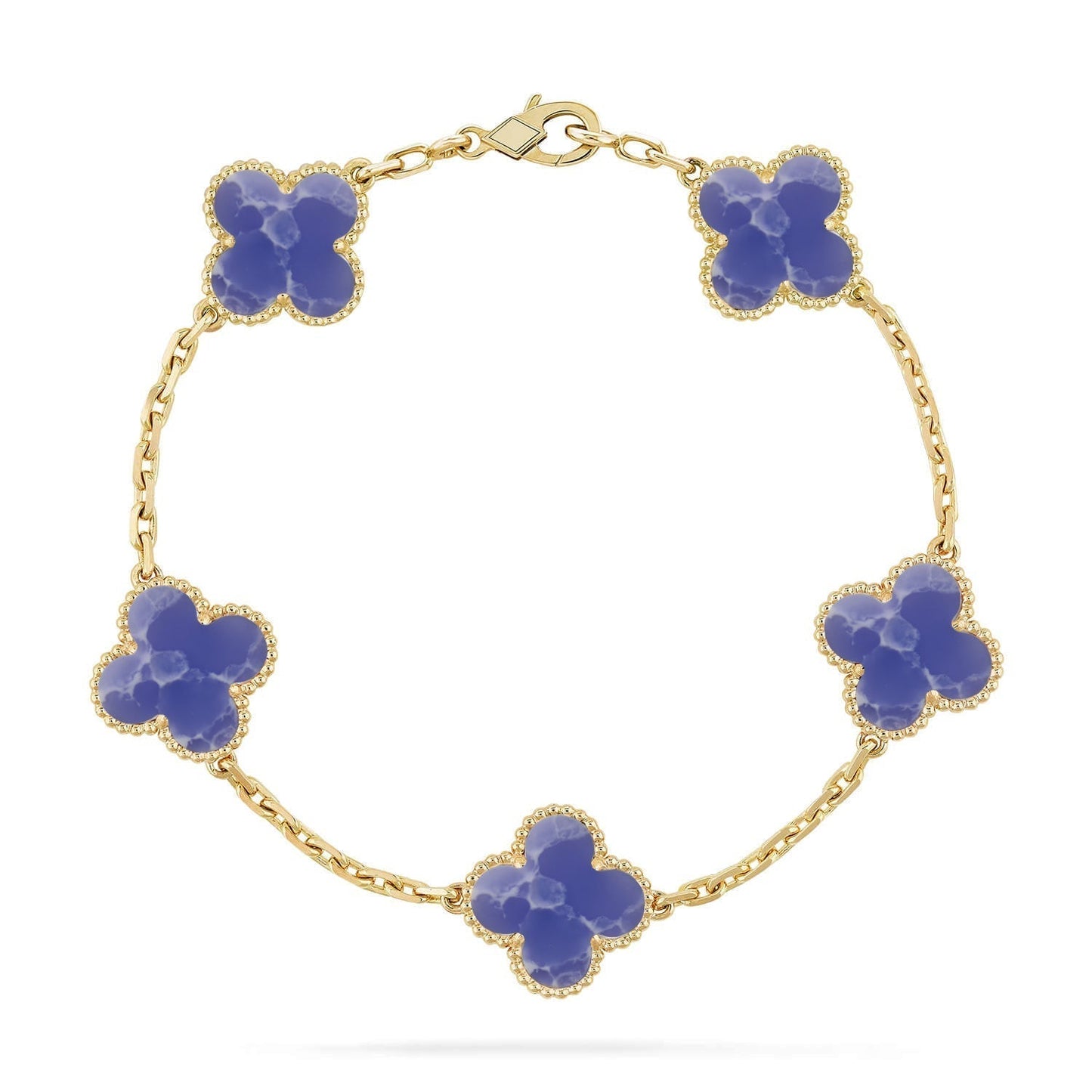[Shinejoy]CLOVER 5 MOTIF BLUE VEINS BRACELET COLLECTION