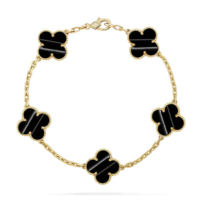 [Shinejoy] CLOVER 5 MOTIF PULSAR STONE BRACELET COLLECTION