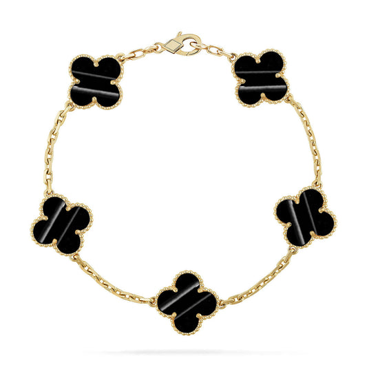 [Shinejoy] CLOVER 5 MOTIF PULSAR STONE BRACELET COLLECTION