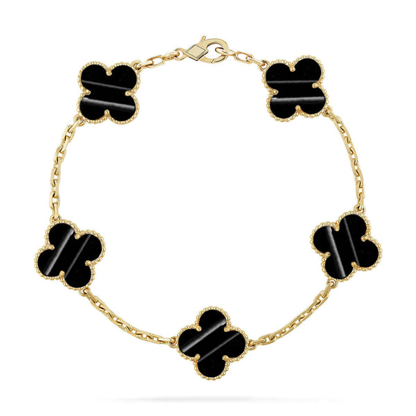 [Shinejoy] CLOVER 5 MOTIF PULSAR STONE BRACELET COLLECTION
