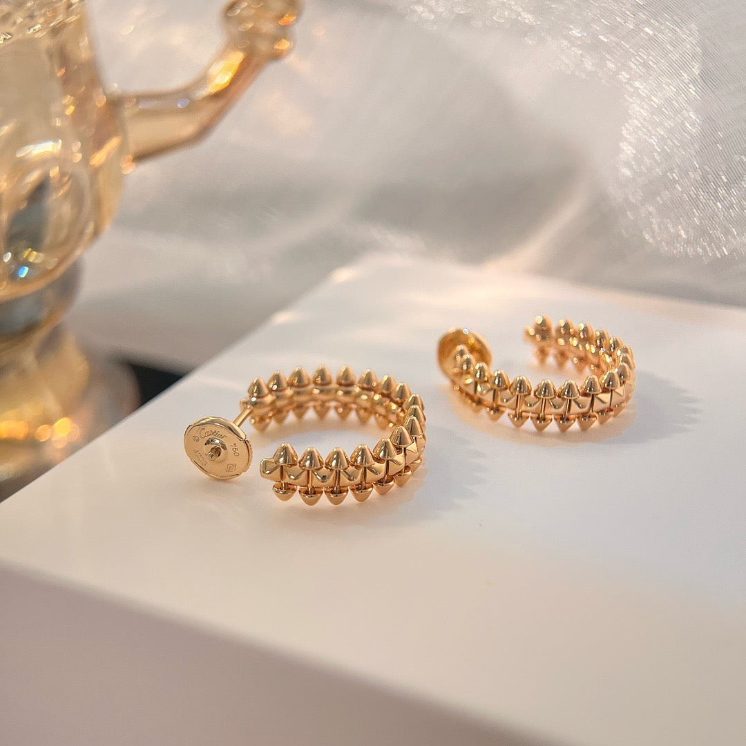 [Shinejoy]CLASH SMALL HOOP EARRINGS