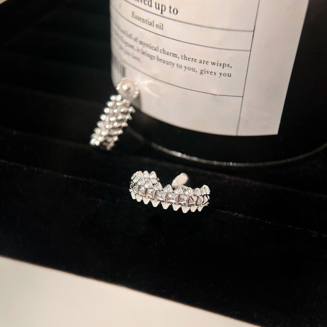 [Shinejoy]CLASH SMALL HOOP EARRINGS