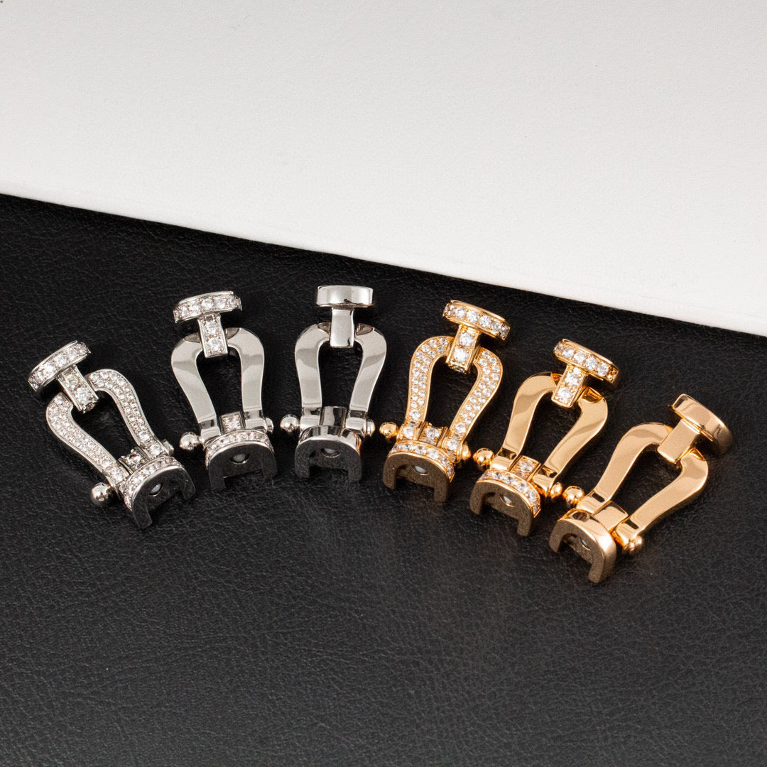 [Shinejoy]FORCE LARGE HORSESHOE FULL DIAMOND BRACELET Shinejoy GOLD