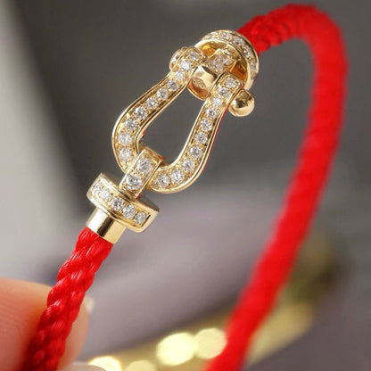 [Shinejoy]FORCE LARGE HORSESHOE FULL DIAMOND BRACELET Shinejoy GOLD