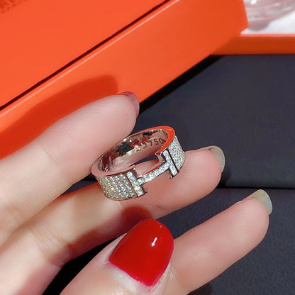 [Shinejoy]H RING FULL DIAMOND