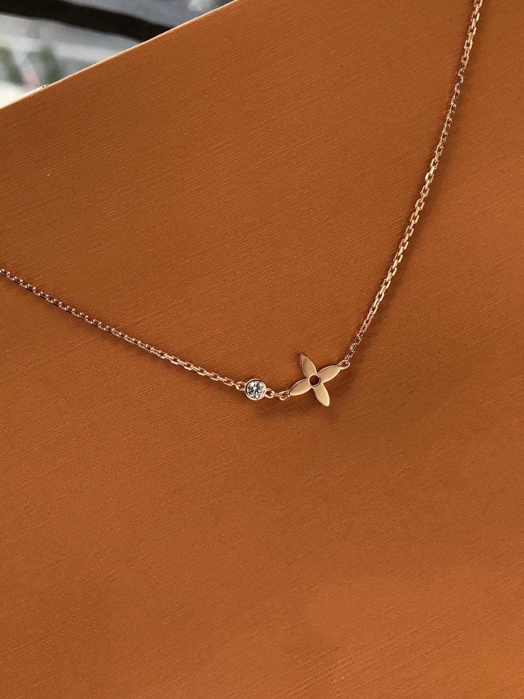 [Shinejoy]BLOSSOM PENDANT PINK GOLD AND DIAMOND