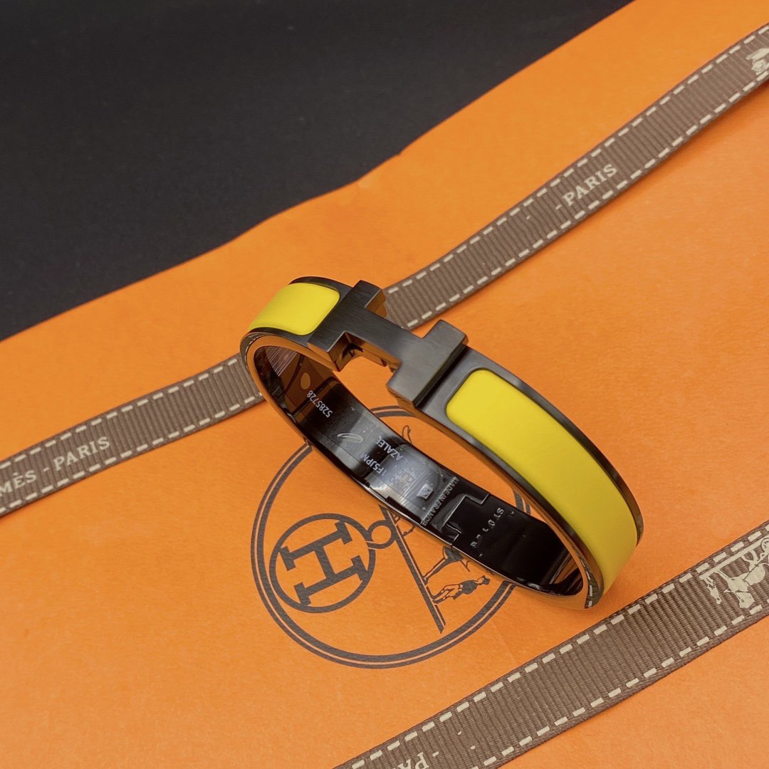 [Shinejoy]CLIC HM SO BLACK YELLOW BRACELET