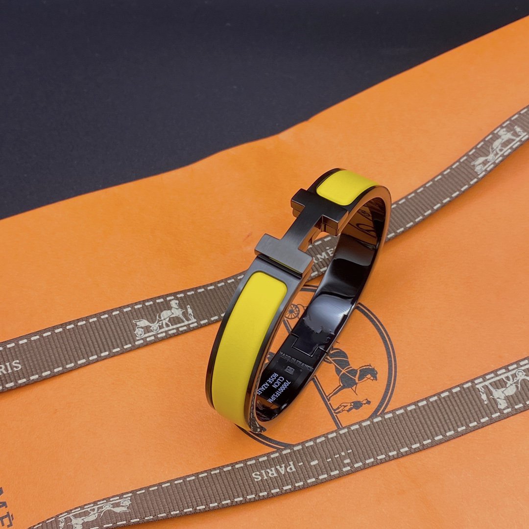[Shinejoy]CLIC HM SO BLACK YELLOW BRACELET
