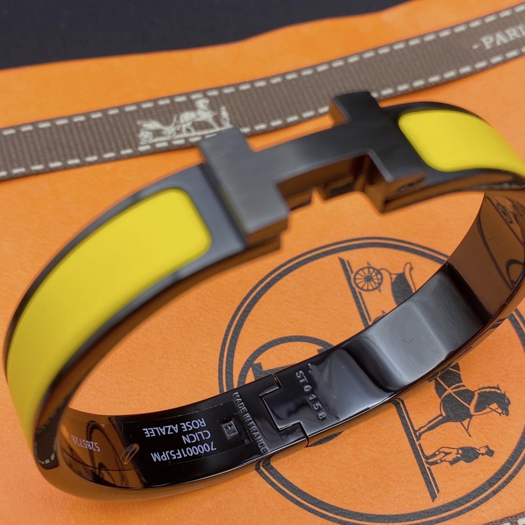 [Shinejoy]CLIC HM SO BLACK YELLOW BRACELET