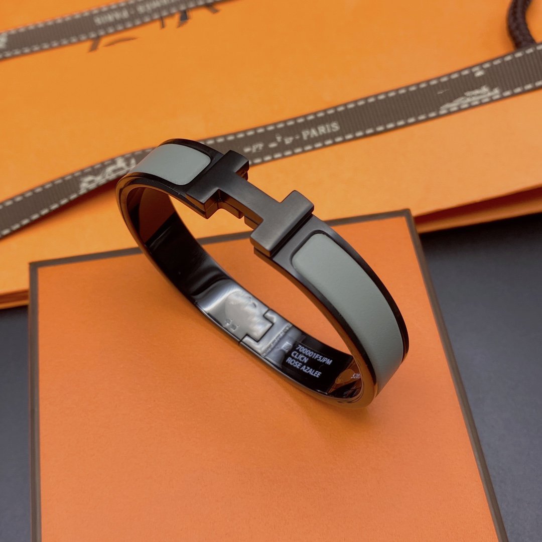 [Shinejoy]CLIC HM SO BLACK GREY BRACELET