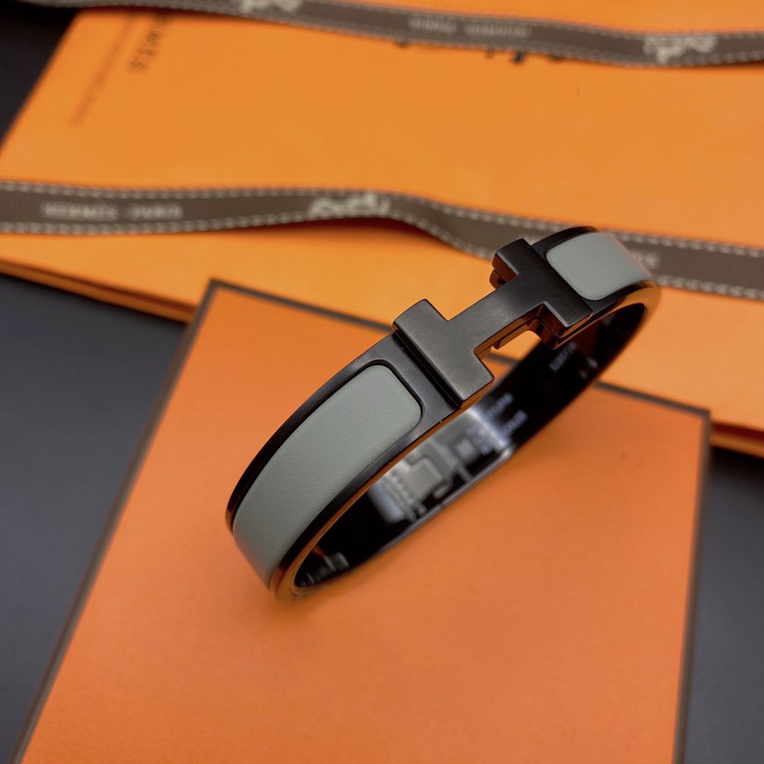 [Shinejoy]CLIC HM SO BLACK GREY BRACELET