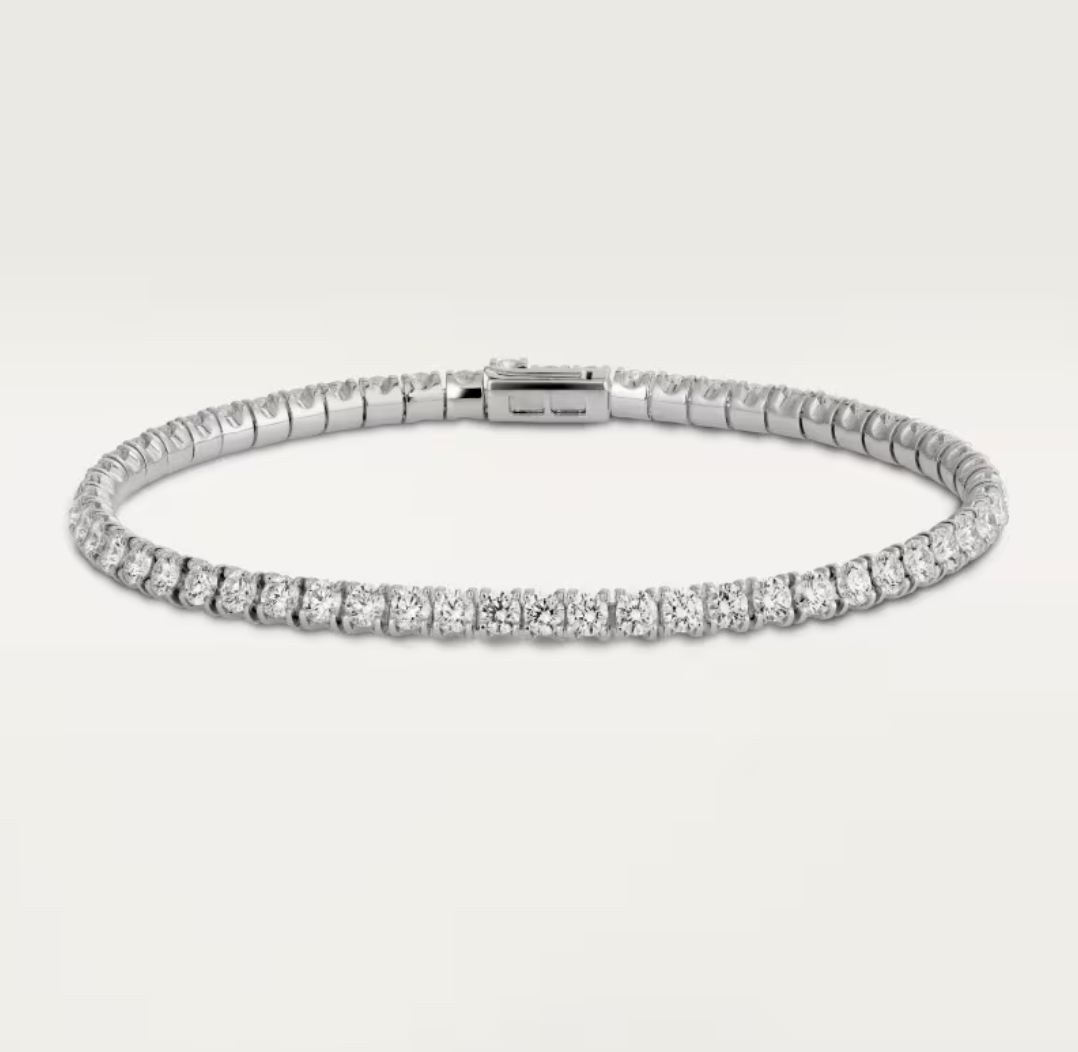 [Shinejoy]  CLASSIC BASEBALL BRACELAT, 52 DIAMOND