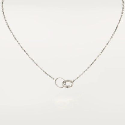 [Shinejoy]LOVE NECKLACE PINK GOLD AND SILVER