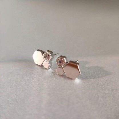 [Shinejoy]BEE LOVE SILVER DIAMOND EARRINGS