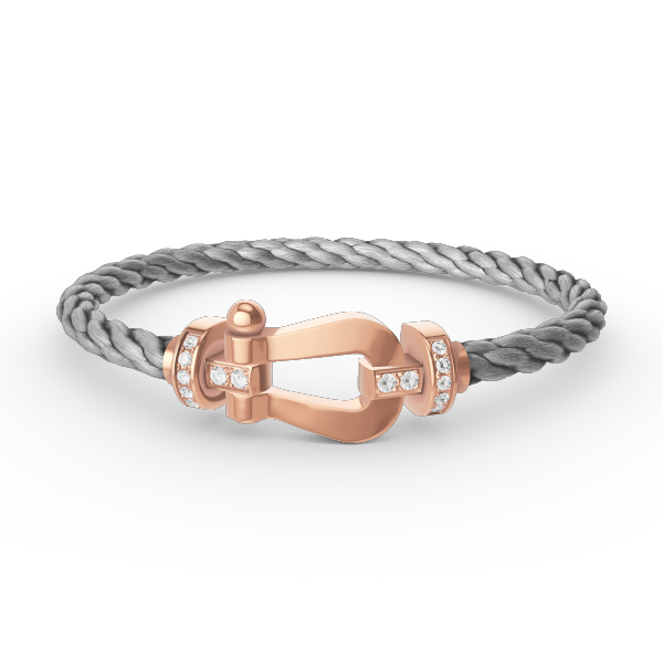 [Shinejoy]FORCE LARGE HORSESHOE HALF DIAMOND BRACELET Shinejoy GOLD