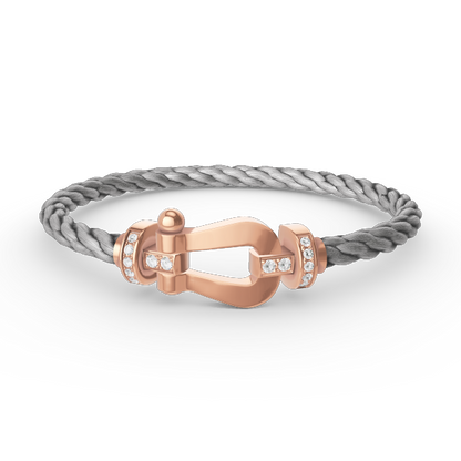 [Shinejoy]FORCE LARGE HORSESHOE HALF DIAMOND BRACELET Shinejoy GOLD
