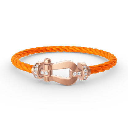 [Shinejoy]FORCE LARGE HORSESHOE HALF DIAMOND BRACELET Shinejoy GOLD