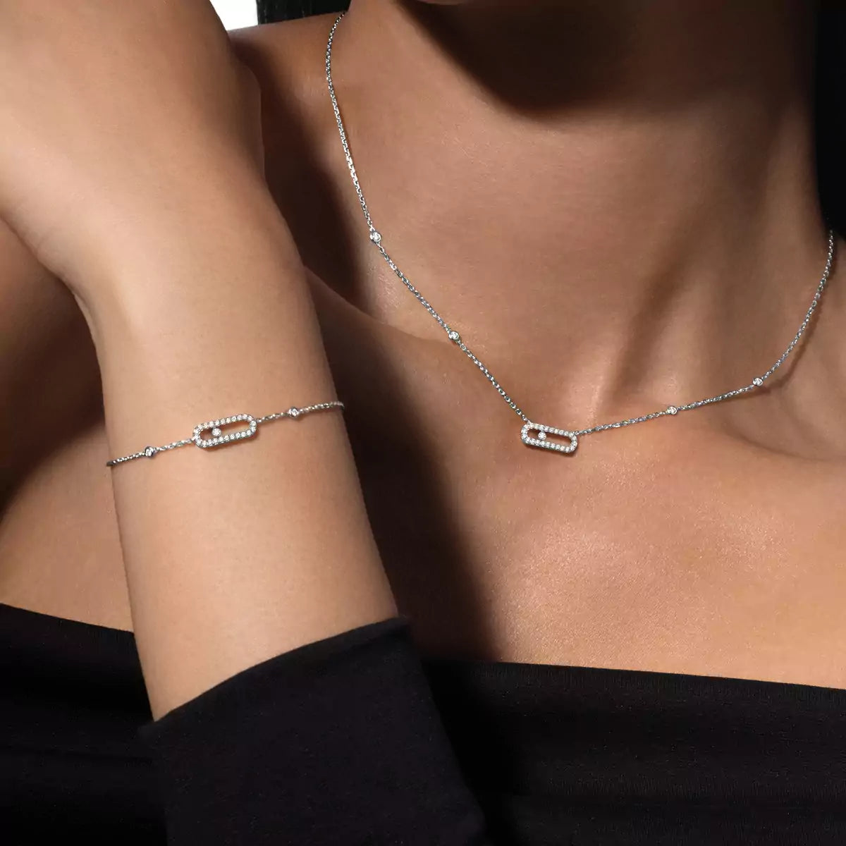 [Shinejoy]Diamond Necklace Move Uno