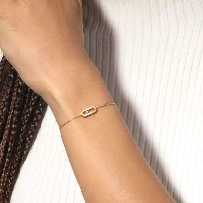 [Shinejoy]Move Uno Diamond Bracelet