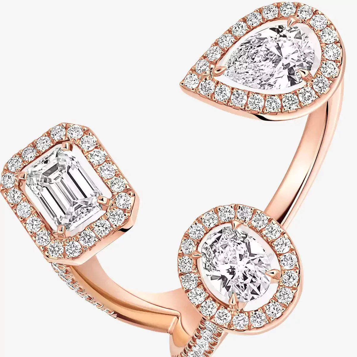 [[Shinejoy] Diamond Ring 0,25ct My Twin Trilogy