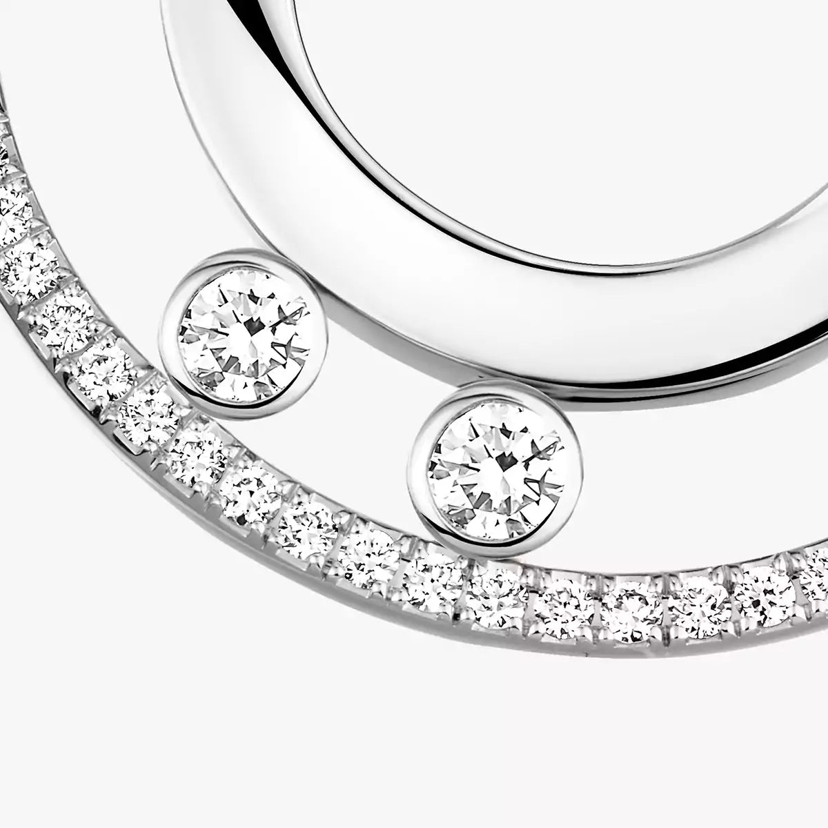 [Shinejoy]Move Romane Small Diamond Hoop Earrings