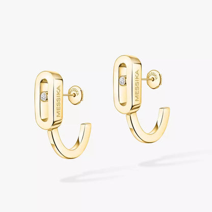 [Shinejoy]Diamond Mini Hoop Earrings Move Classique