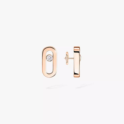 [Shinejoy]Move Uno Diamond Stud Earrings