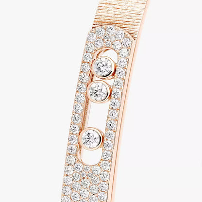 [Shinejoy]Move Noa Ciselé half pavé bangle